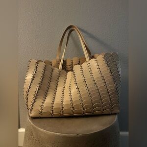 PACO RABANNE Scalloped Tote Bag
